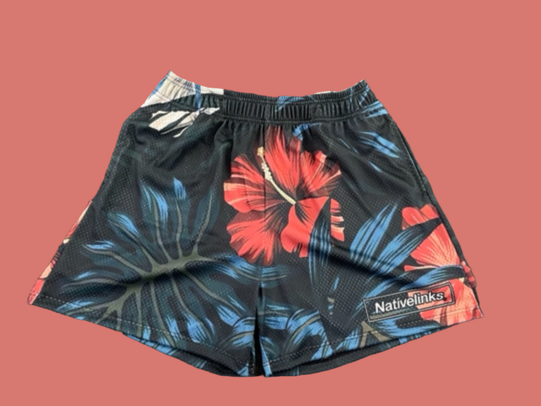 Nativelinks Floral Gym Shorts