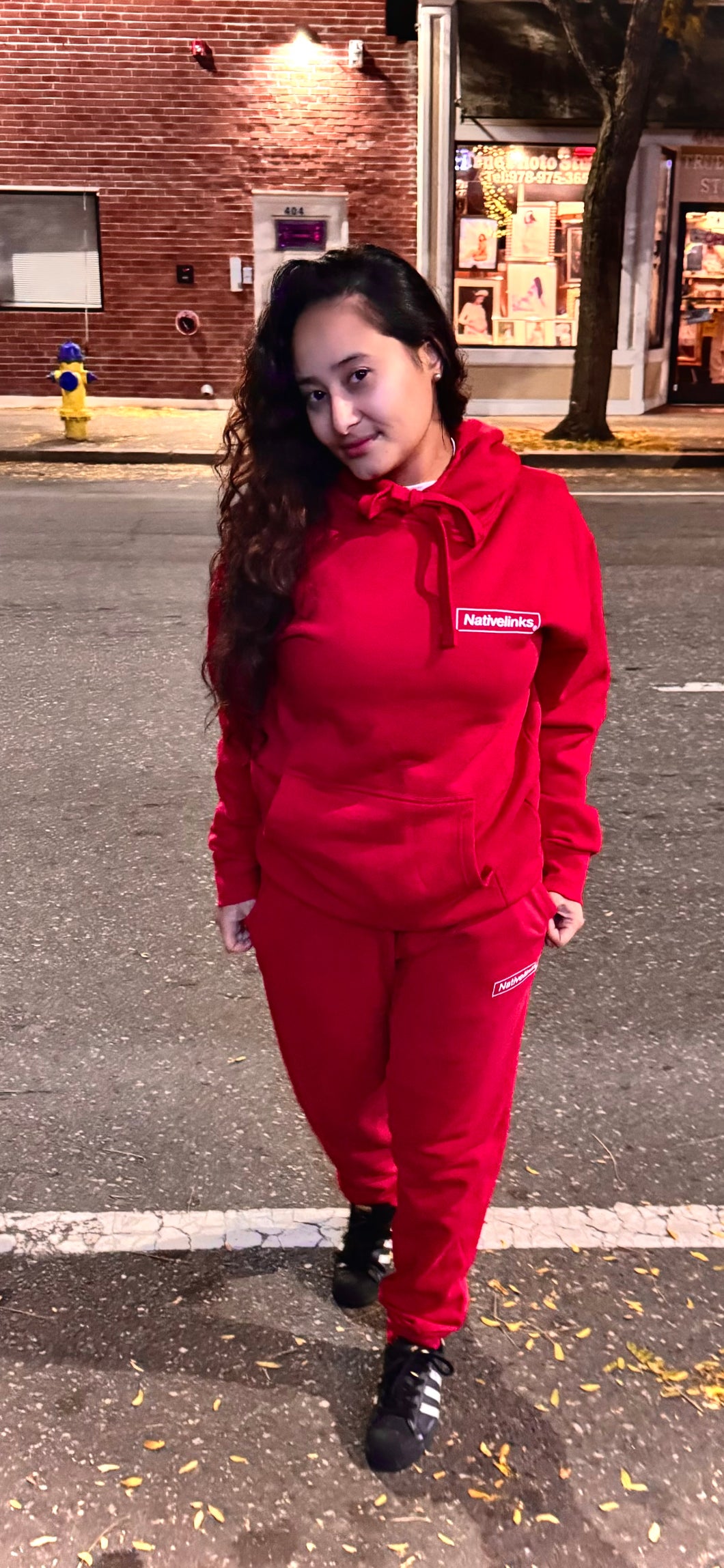 Red Nativelinks Sweatpants