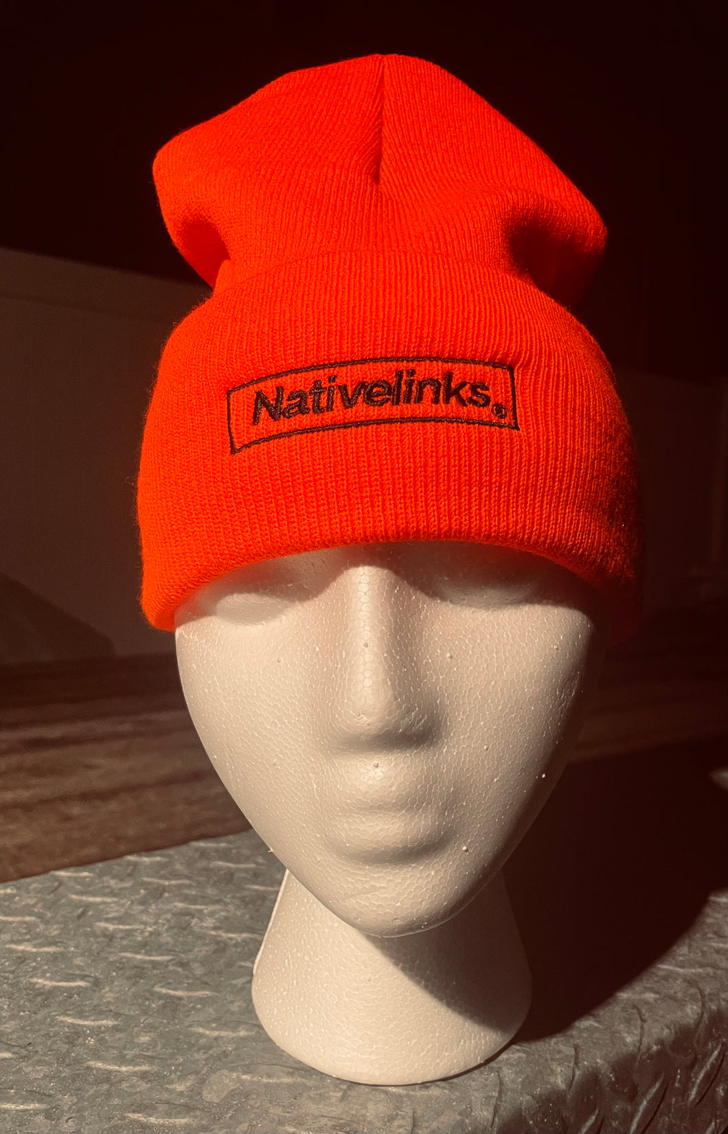 Orange Nativelinks beanie