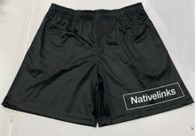 Load image into Gallery viewer, Native Links Black Gym Shorts
